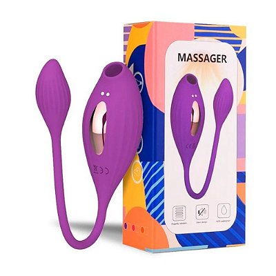 Vibrador Estimulador De Ponto G E Clitóris Com 10 Modos de Vibração e 7 Modos de Estimulação | Cor: Roxo