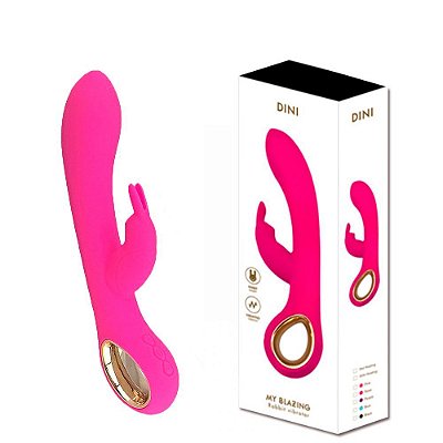 Vibrador Ponto G e de Clitóris Recarregável 10 Modos de Vibração Rosa - LEALSO DINI