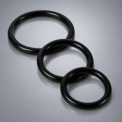Kit 3 Anéis Penianos Retardadores Em Silicone – Youvibe Ring – 3 Tamanhos Gradativos