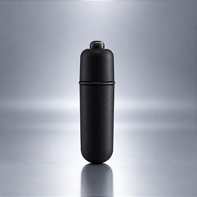 Cápsula Vibratória – Mini Bullet Massager Preto – 10 Modos De Vibração Em ABS