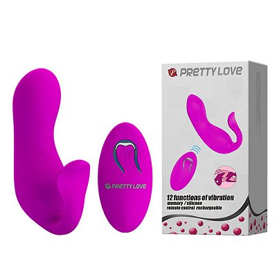 Vibrador Casal E Controle Wireless Roxo - Pretty Love Tiffany