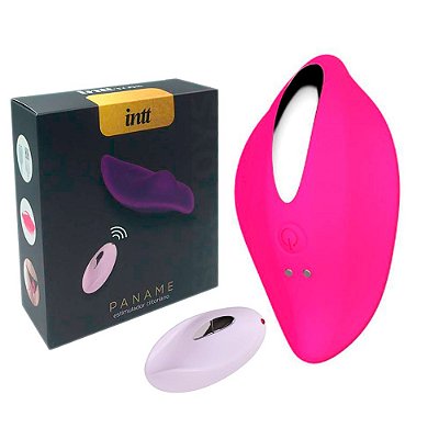 Estimulador De Clitóris de Calcinha 12 Modos de Vibração e Controle Remoto Sem Fio Rosa - Intt Paname