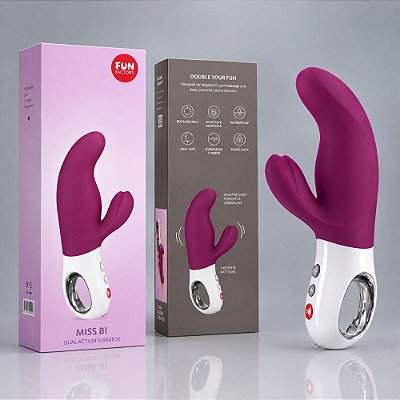 Vibrador Ponto G e Clitóris – Fun Factory Miss Bi – Silicone 6 Modos Roxo