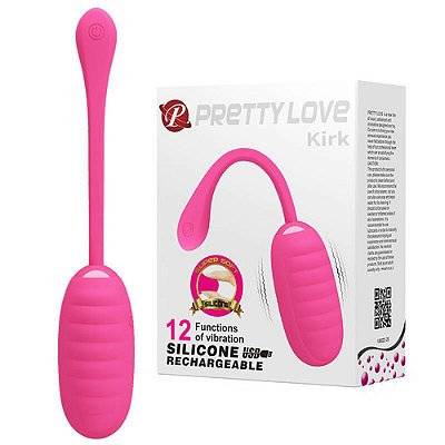 Cápsula Vibratória em Silicone Com 12 Vibrações Pink - Pretty Love Kirk