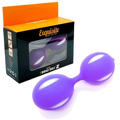 YOUVIBE - Pesos Para Pompoarismo Que Vibram Sem Bateria Feito Em Silicone | COR: ROXO