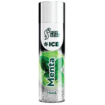 Gel Para Massagem Comestivel Sensação ICE 15mL Menta - FOR SEXY