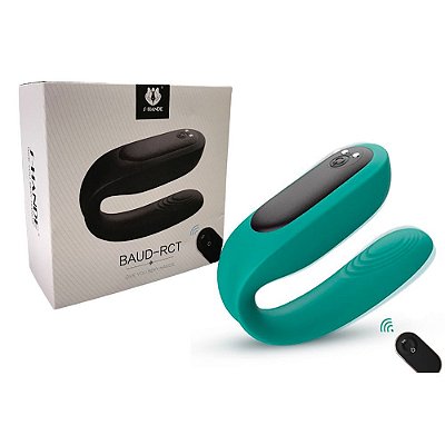 S-Hande Baud-RCT - Vibrador Casal Em Silicone Recarregável Com 9 Modos De Vibração 5,3 X 3,7 Cm | Cor: Verde