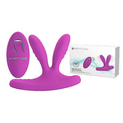 Plug Anal Duplo Com Controle Remoto - PRETTY LOVE MAGIC FINGERS