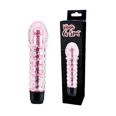 Vibrador Personal com Capa Extensora Peniana de Silicone com Textura Massageadora - 15 x 3,5 CM | COR: Rosa