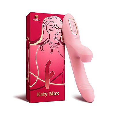 Vibrador Ponto G E Estimulador de Clitóris Com Pulsação - Kisstoy Katy Max.