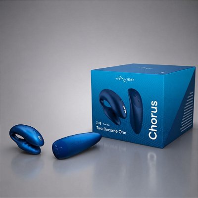 Vibrador para Casal Com Controle Por Aplicativo Azul Cósmico - We-Vibe Chorus