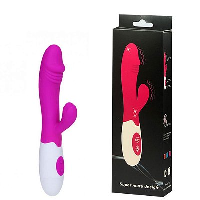 Vibrador Ponto G E Clitóris Com 10 Modos De Vibração Roxo - Snappy
