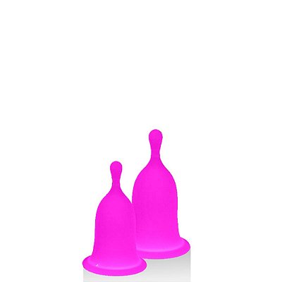 Kit Coletor Menstrual Em Silicone Rosa