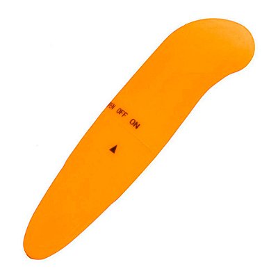 VIBRADOR PONTO G TOQUE AVELUDADO A PROVA DAGUA LARANJA