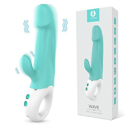 Vibrador Ponto G E Clitóris Em Silicone Com 9 Modos de Vibração - S-Hande Wave