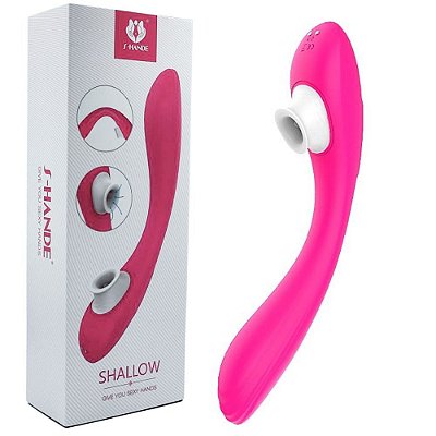 Vibrador De Ponto G E Clitóris Vibração E Pulsação Rosa - S-Hande Shallow