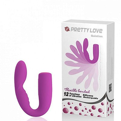 Vibrador Flexível Com 12 Vibrações e Função Memória - Pretty Love Quintion