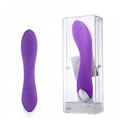 Vibrador Ponto G Recarregável com 20 Modos de Vibração e 3 Velocidades Roxo - Olina