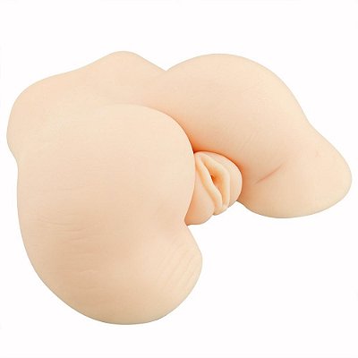 Masturbador em Forma de Bunda em Cyberskin com Vagina e Ânus Claro - LUST OF LOVE