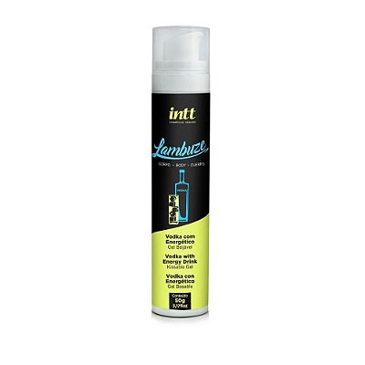 Gel Excitante Beijável Lubrificante e Esquenta  Sabor Vodca com Energético Lambuze 50 g - Intt