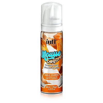 INTT - Mousse Corporal para Massagem Beijável com Sabor - 66 ML | SABOR: CHURROS