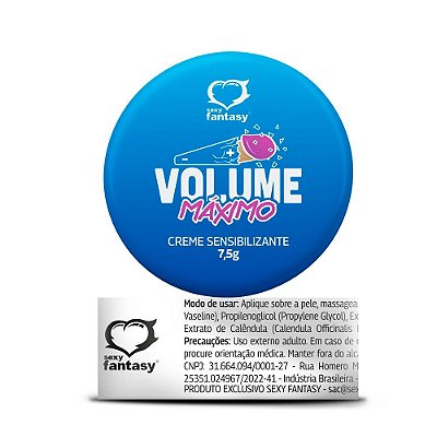 Pomada Creme Excitante Masculino Volume Máximo Sexy Fantasy