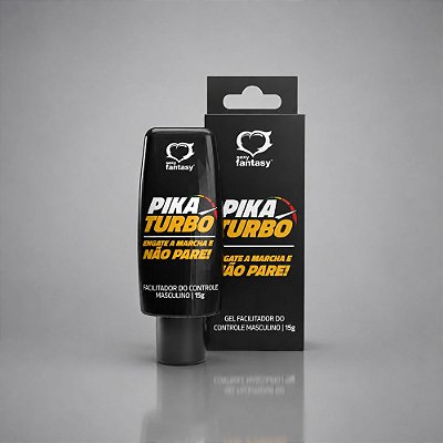 Gel Facilitador Do Controle Masculino Pika Turbo 15g Sexy Fantasy
