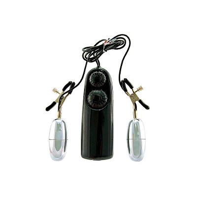PRENDEDOR DE MAMILOS Cápsula Vibratória com Controle Multivelocidades Sadomasoquismo