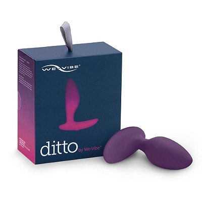 We-vibe Ditto - Plug Anal Com Estimulador De Períneo Em Silicone, 10 Modos De Vibração E Aplicativo 8,5 X 2,5 Cm | Roxo
