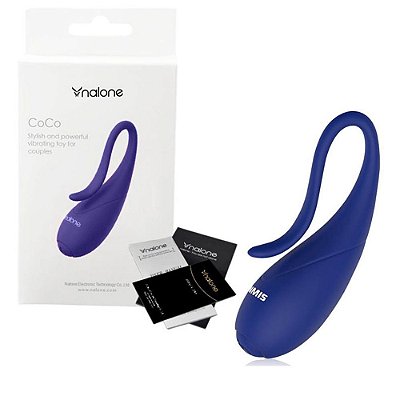 Vibrador para Casais em Silicone com Vibração Única e à Prova D'Água Azul - Nalone Coco