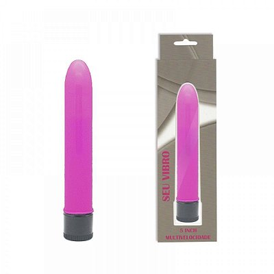 Vibrador Personal com Vibração Multivelocidade Rosa 13 x 2,5 cm