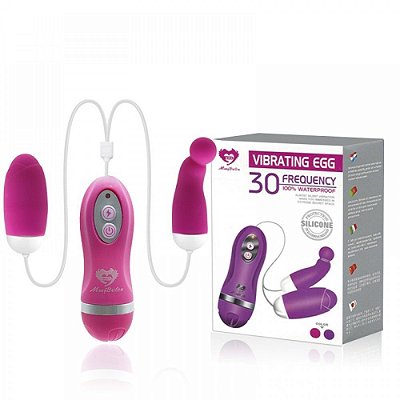 MBQ Vibrating Egg- Cápsula Vibratória Dupla com 30 Modos de Vibração | Cor: Rosa