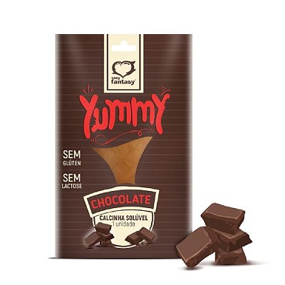 Sexy Fantasy Yummy - Calcinha Fio Dental Comestível sem Glúten e Lactose | Sabor: Chocolate