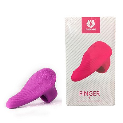 S-Hande Finger - Dedeira Estimuladora Em Silicone Com Cápsula Vibratória | Cor: Roxo