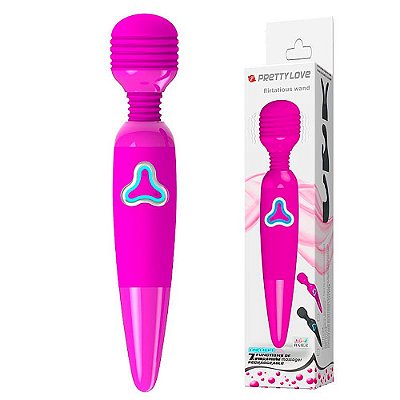 Massageador Recarregável com 7 Níveis de Vibração - Pretty Love Body Wand