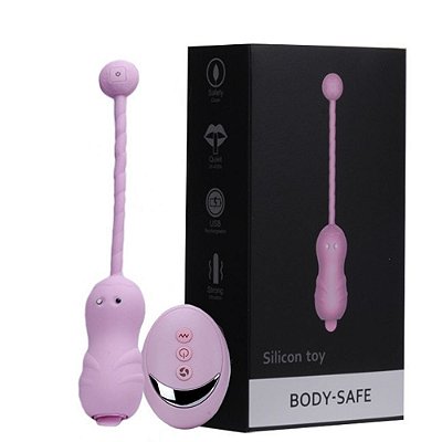 Cápsula Vibratória em Silicone Soft Touch com Simulador de Sexo Oral 10 Modos de Vibrações - Magic Tongue