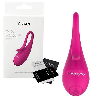 Vibrador para Casais em Silicone com Vibração Única e à Prova D'Água Rosa - Nalone Coco