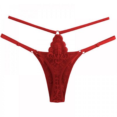 Lingerie Sensualle - Calcinha Fio Dental em Renda Glamour | Disponível Em 4 Cores