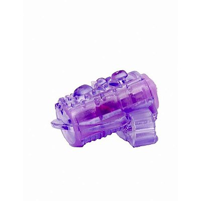 Vibrador de Língua com Capa em Jelly Para Sexo Oral Roxo