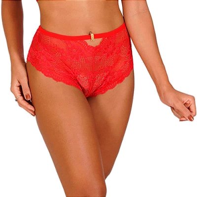 Calcinha Caleçon em Renda Só Eu Sei - Lingerie Sensualle