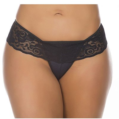 Calcinha Tanga Strappy Renda Fio Dental Tamanho Único - Lingerie Pimenta Sexy
