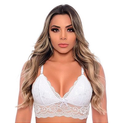 Sutiã Rendado Tule Paloma Sem Bojo - Lingerie Patitex