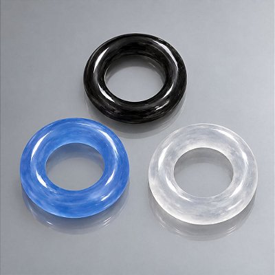 Conjunto Com 3 Anéis Peniano Em Silicone Retardador De Ejaculação
