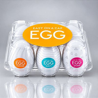 Masturbador Masculino Egg Ovo Masturbador Caixa 6 Unid Kiss