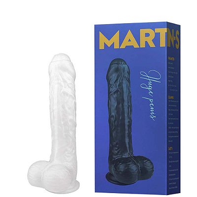 Pênis Realístico com Ventosa, Glande, Veias e Escroto 19 Cm - MARTIN-S