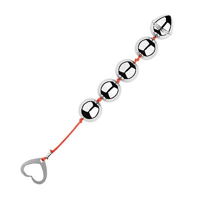 Plug Anal com Bolas para Pompoarismo - 4 Esferas Internas