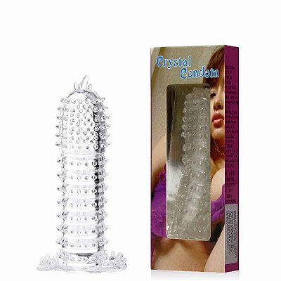 Capa Peniana com Saliências 12,5 cm - Crystal Condom