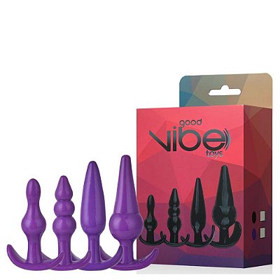 Kit com 4 Plugs Anais: Tamanhos Variados - Good Vibe Toys