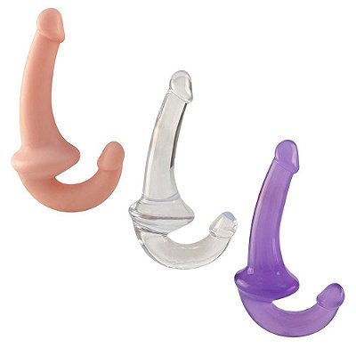 Penetrador Strapless com Plug Vaginal para Duplo Prazer 18,5 Cm