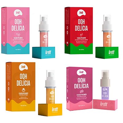 Calda Picante Ooh Delícia: Beijável e Intenso - Intt Cosméticos